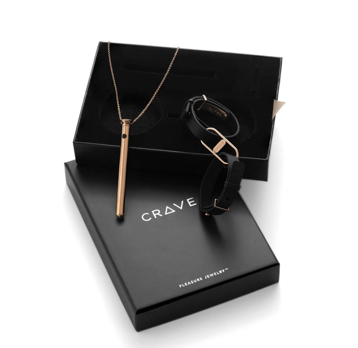 Crave Pleasure Jewelry Gift Set in Rose Gold-Personal Care-Crave-Anna Bella Fine Lingerie, Reveal Your Most Gorgeous Self!