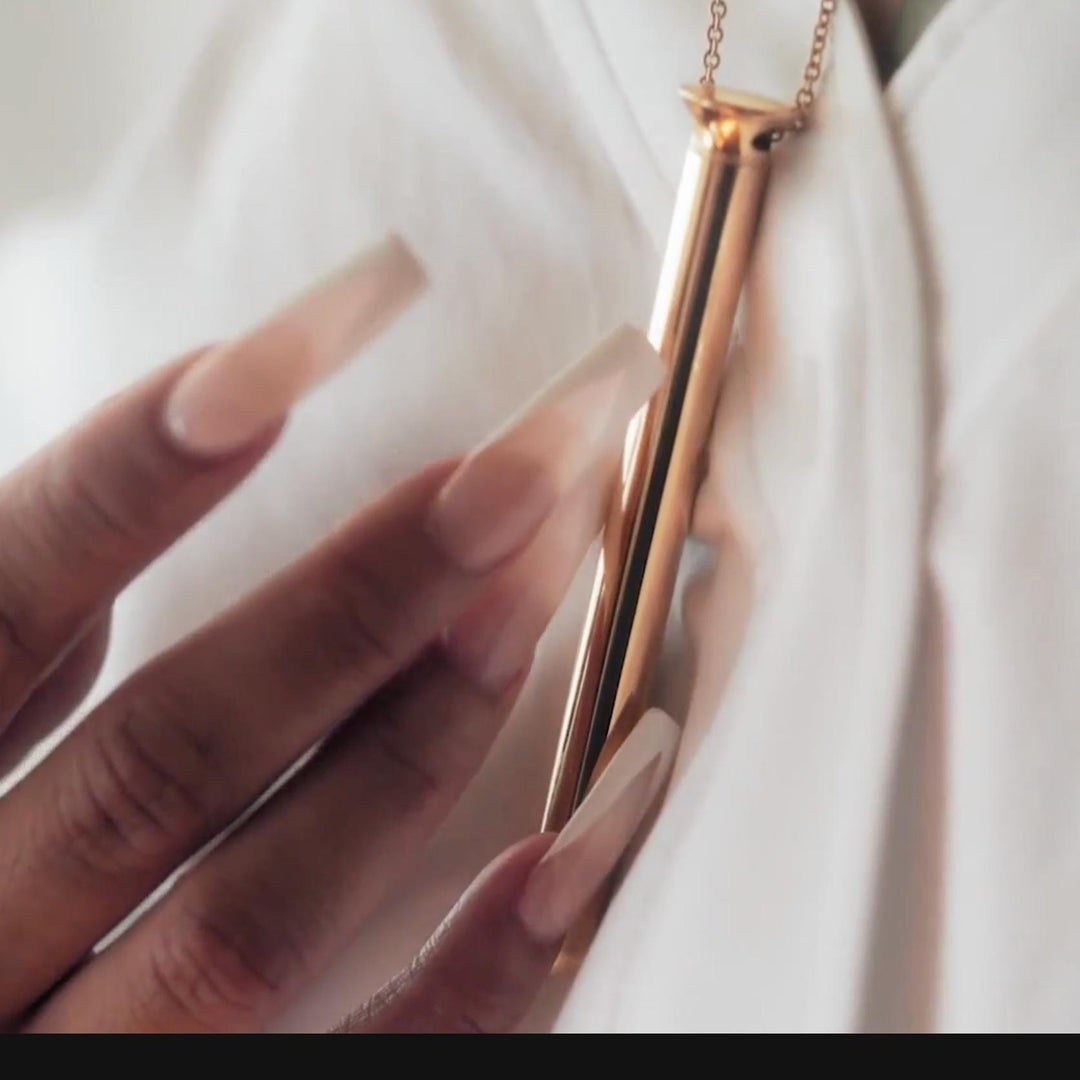 Crave Vesper 2 Vibrator Necklace in Rose Gold-Personal Care-Crave-Rose Gold-Anna Bella Fine Lingerie, Reveal Your Most Gorgeous Self!