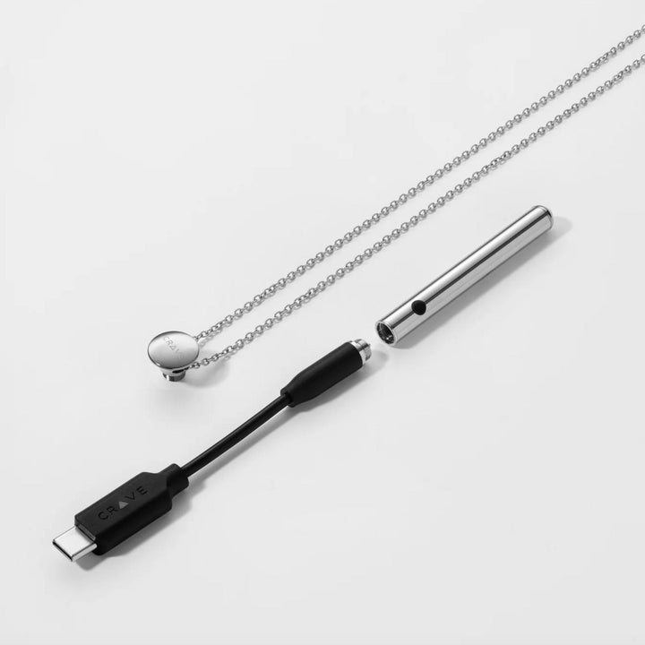 Crave Vesper Mini Vibrator Necklace in Black-Personal Care-Crave-Anna Bella Fine Lingerie, Reveal Your Most Gorgeous Self!
