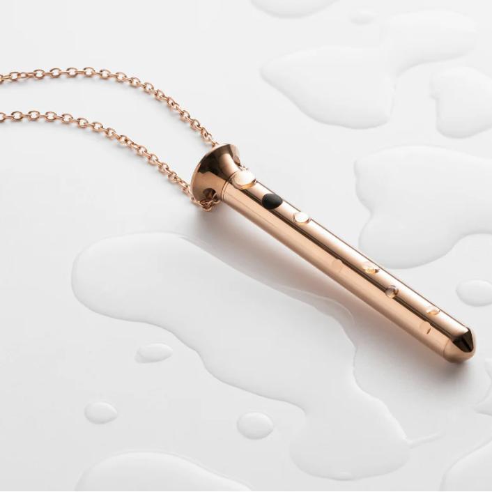 Crave Vesper Mini Vibrator Necklace in Rose Gold-Personal Care-Crave-Anna Bella Fine Lingerie, Reveal Your Most Gorgeous Self!
