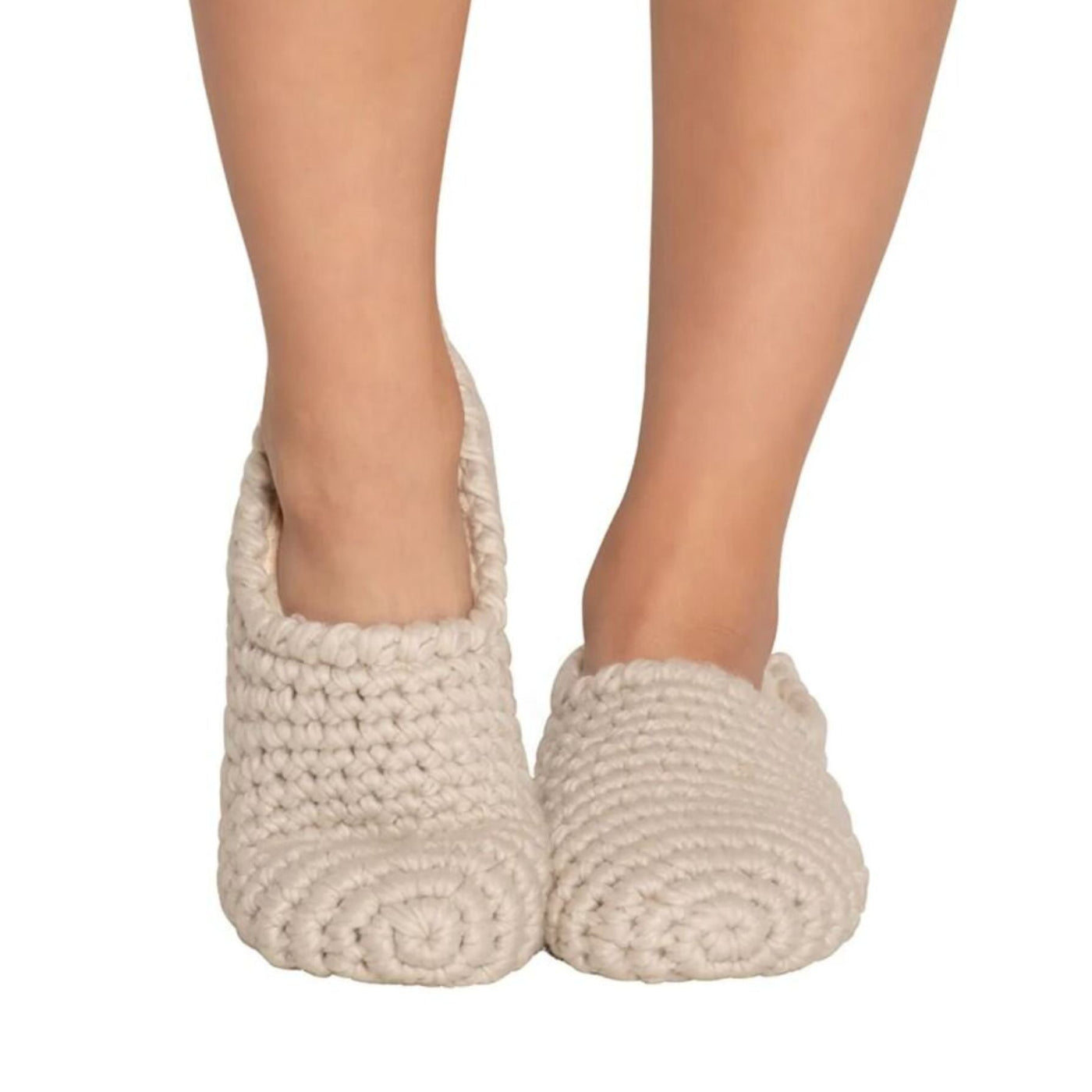 Eberjey Ankle Slipper Sock XS1842SA-Anna Bella Fine Lingerie-Bone-One Size-