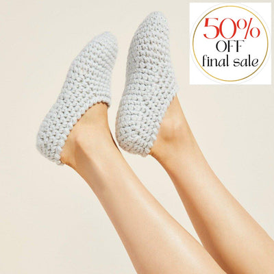 Eberjey Ankle Slipper Sock XS1842SA-Anna Bella Fine Lingerie-Bone-One Size-