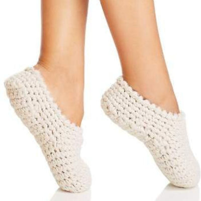 Eberjey Ankle Slipper Sock XS1842SA-Anna Bella Fine Lingerie-Bone-One Size-