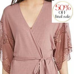 Eberjey Beatrix Robe R1882 Foxglove-Robes-Eberjey-Foxglove-Small-Anna Bella Fine Lingerie, Reveal Your Most Gorgeous Self!