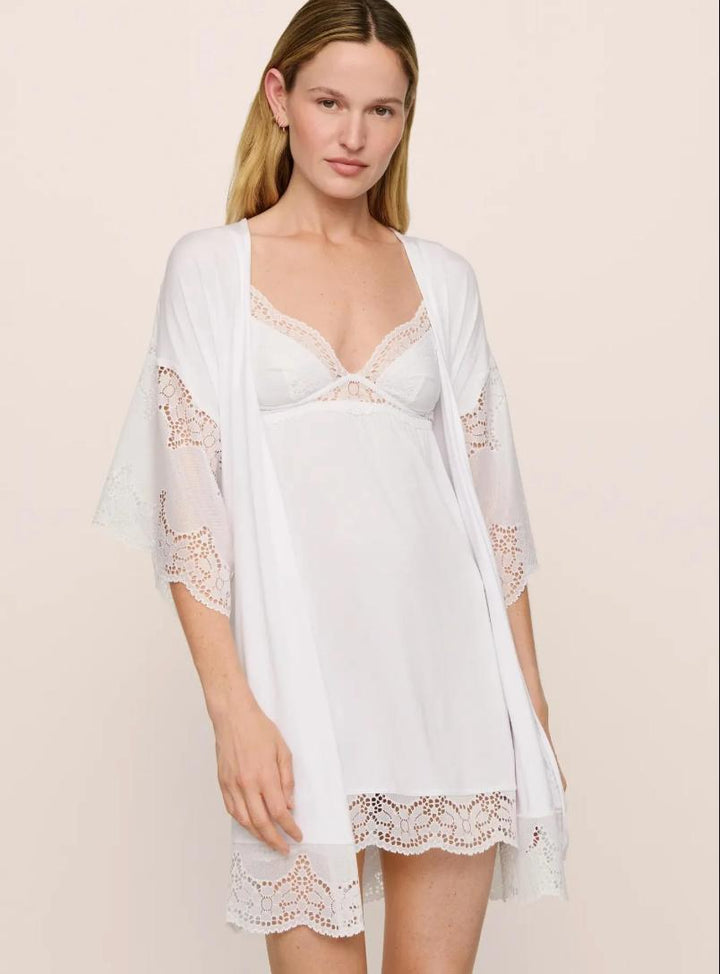 Eberjey Beatrix Slip S1882 in White-Loungewear-Eberjey-White-XSmall-Anna Bella Fine Lingerie, Reveal Your Most Gorgeous Self!