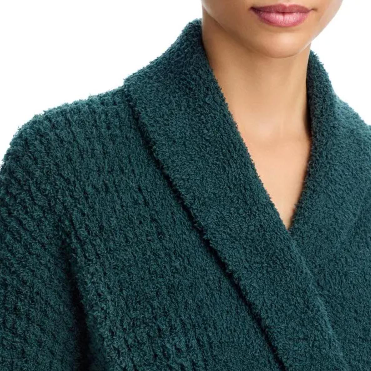 Eberjey Boucle Waffle Robe in Pine R2032-Anna Bella Fine Lingerie-Pine-Small-