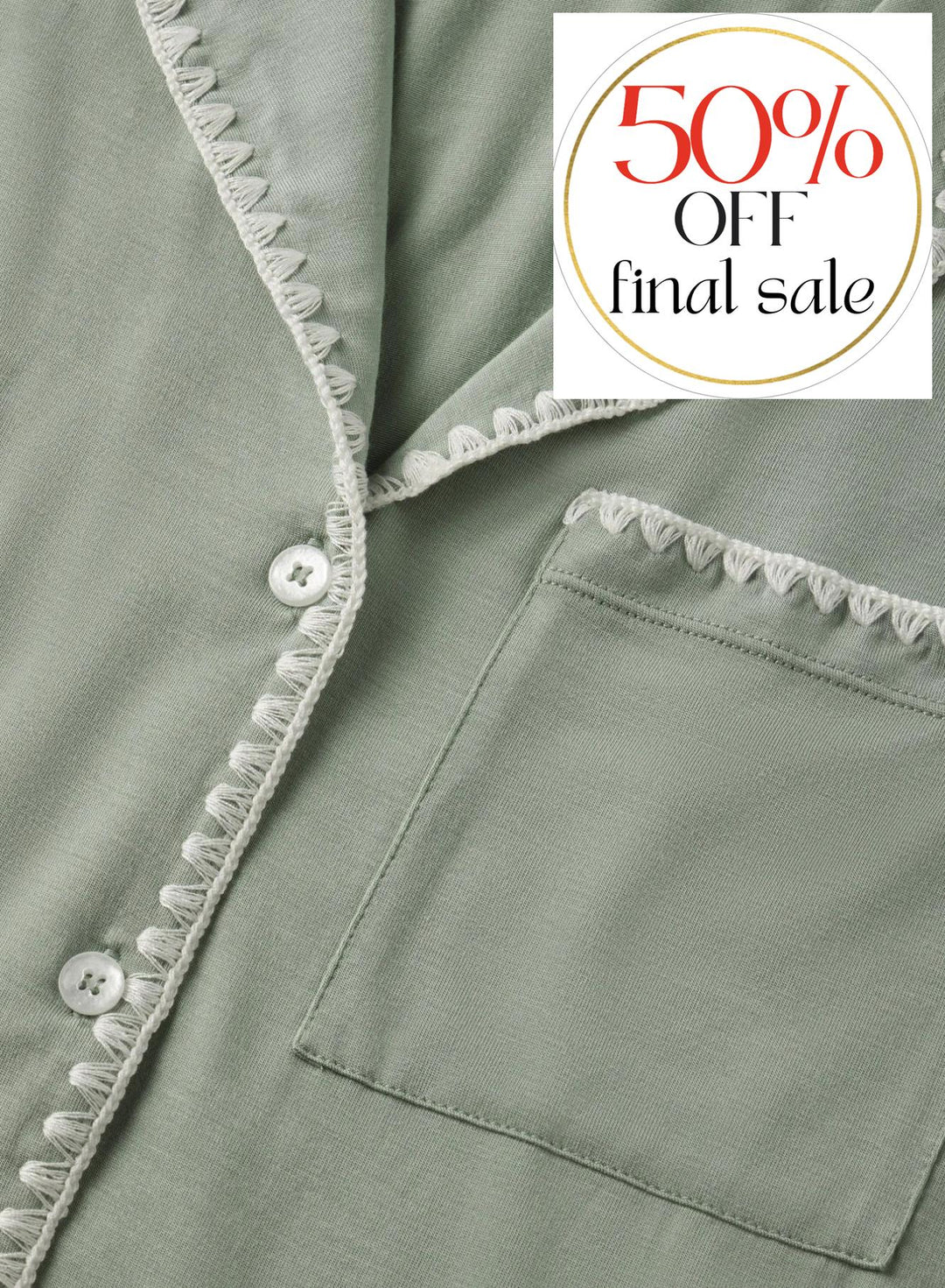 Eberjey Frida Cami Short PJ Set in Eucalyptus/Ivory CU2018-Loungewear-Eberjey-Agave/Ivory-XSmall-Anna Bella Fine Lingerie, Reveal Your Most Gorgeous Self!