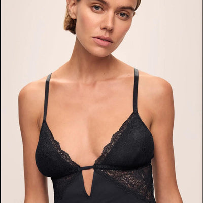 Eberjey Lara Slip S4030 in Black-Loungewear-Eberjey-Black-XSmall-Anna Bella Fine Lingerie, Reveal Your Most Gorgeous Self!