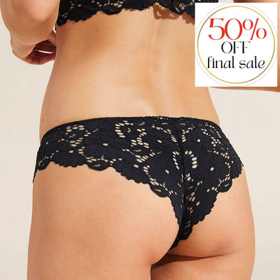 Eberjey Naya Bikini A1912-Panties-Eberjey-Black-XSmall-Anna Bella Fine Lingerie, Reveal Your Most Gorgeous Self!