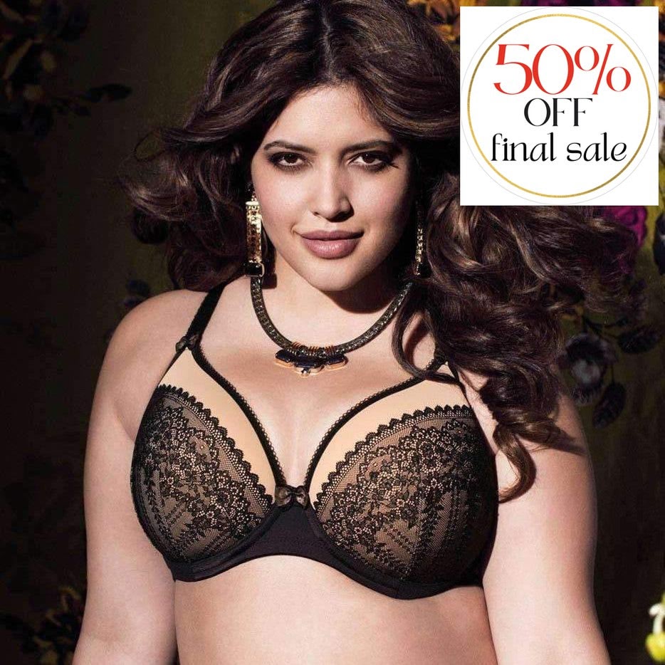 Elomi Bijou Soiree Moulded EL8780-Bras-Elomi-Black-44-E-Anna Bella Fine Lingerie, Reveal Your Most Gorgeous Self!