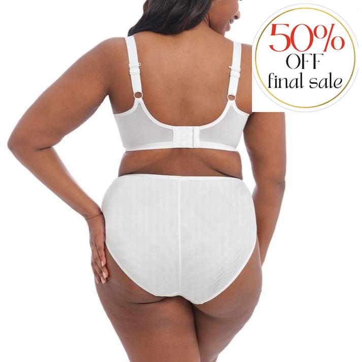 Elomi Brianna Full Brief in White EL8085-Panties-Elomi-White-Medium-Anna Bella Fine Lingerie, Reveal Your Most Gorgeous Self!