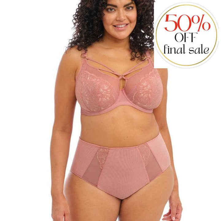 Elomi Brianna UW Plunge Bra in Ash Rose EL8080-Bras-Elomi-Ash Rose-40-E-Anna Bella Fine Lingerie, Reveal Your Most Gorgeous Self!
