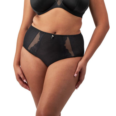 Elomi Cate Allure Full Brief in Black EL302451-Panties-Elomi-Black-XLarge-Anna Bella Fine Lingerie, Reveal Your Most Gorgeous Self!