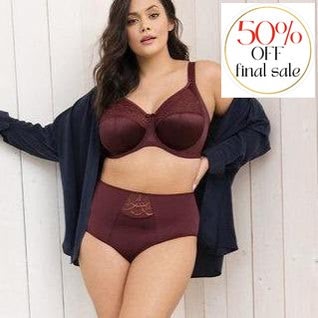 Elomi Cate Full Brief in Raisin EL4036-Panties-Elomi-Raisin-Medium-Anna Bella Fine Lingerie, Reveal Your Most Gorgeous Self!