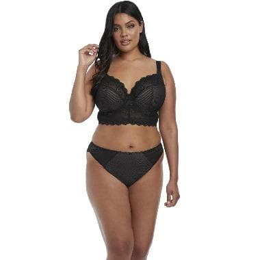 Elomi Charley Brazilian Panty EL4385 in Black-Anna Bella Fine Lingerie-Black-Large-