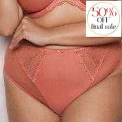 Elomi Charley High Leg Brief EL4386-Panties-Elomi-Rose Gold-Large-Anna Bella Fine Lingerie, Reveal Your Most Gorgeous Self!