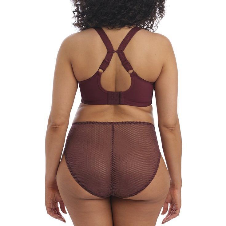 Elomi Charley High Leg Brief in Aubergine EL4386-Anna Bella Fine Lingerie-Aubergine-Medium-