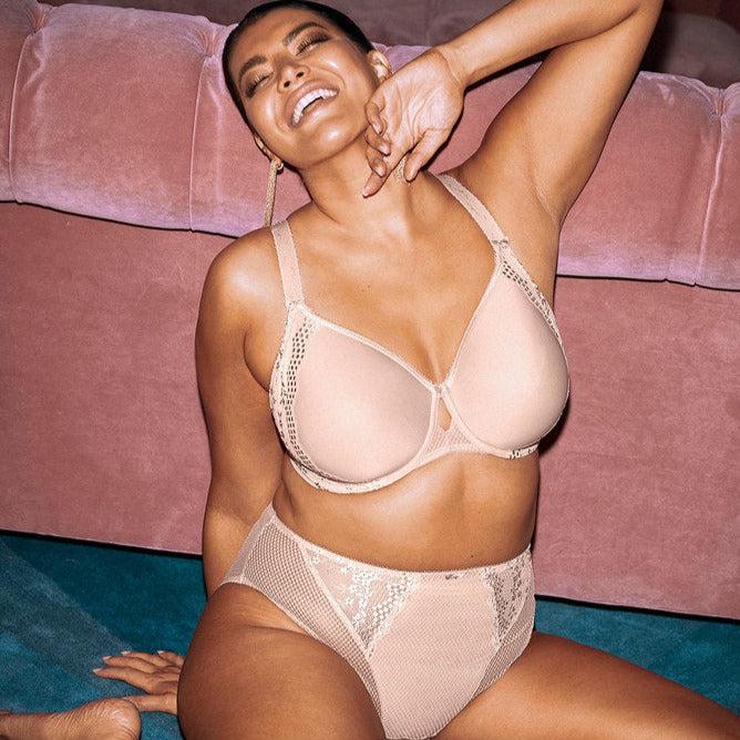 Elomi Charley UW Bandless Spacer Molded Bra in Fawn EL4383-Bras-Elomi-Fawn-38-E-Anna Bella Fine Lingerie, Reveal Your Most Gorgeous Self!