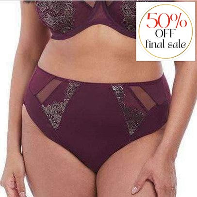 Elomi Eugenie High Leg Brief EL4475GBY-Anna Bella Fine Lingerie-Gilded Berry-Medium-