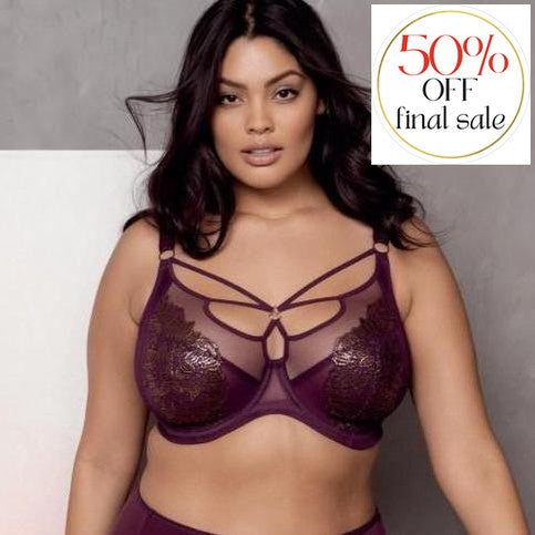 Elomi Eugenie Plunge Bra EL4470-Anna Bella Fine Lingerie-Gilded Berry-36-E