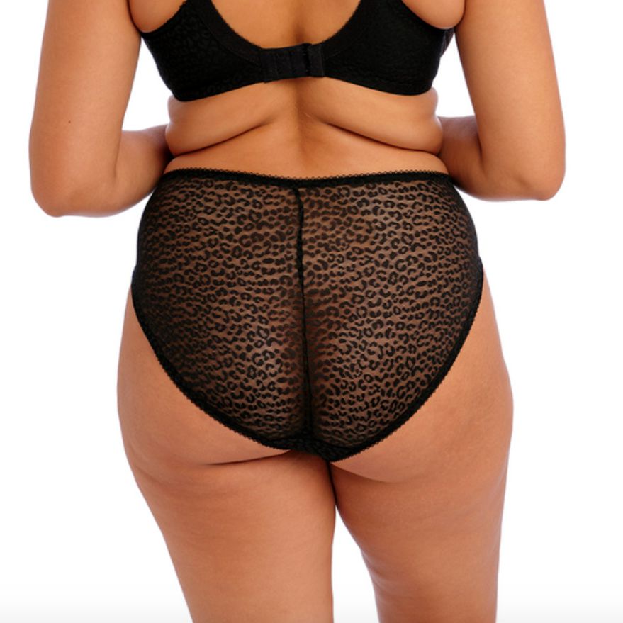 Elomi Lucie High Leg Brief EL4496 in Black-Panties-Elomi-Black-Medium-Anna Bella Fine Lingerie, Reveal Your Most Gorgeous Self!