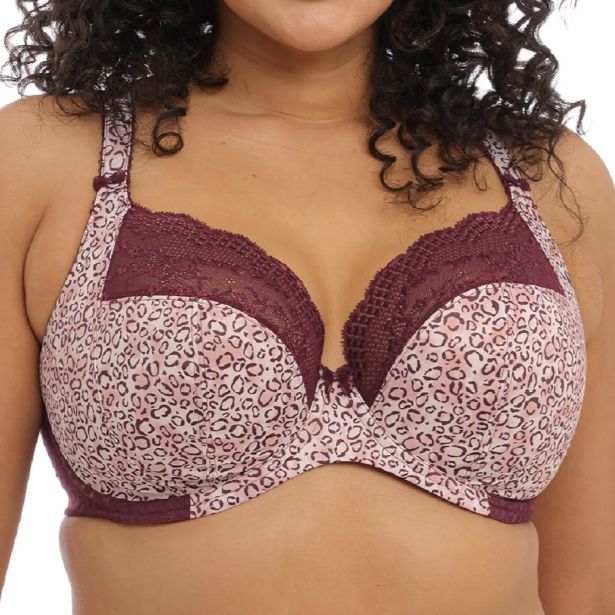 Elomi Lucie UW Plunge Bra EL 4490 in Wild Thing-Anna Bella Fine Lingerie-Wild Thing-40-DD