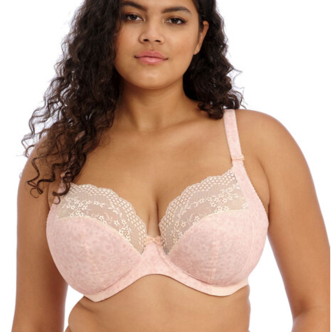 Elomi Lucie UW Plunge Bra EL4490 in Pale Blush-Bras-Elomi-Pale Blush-44-D-Anna Bella Fine Lingerie, Reveal Your Most Gorgeous Self!
