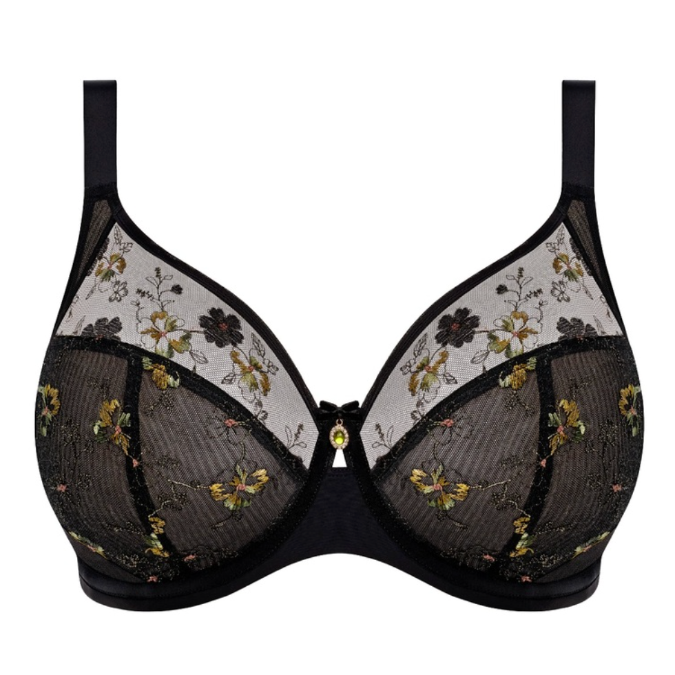 Elomi Lyriana UW Bra in Jet-Bras-Elomi-Jet-34-H-Anna Bella Fine Lingerie, Reveal Your Most Gorgeous Self!
