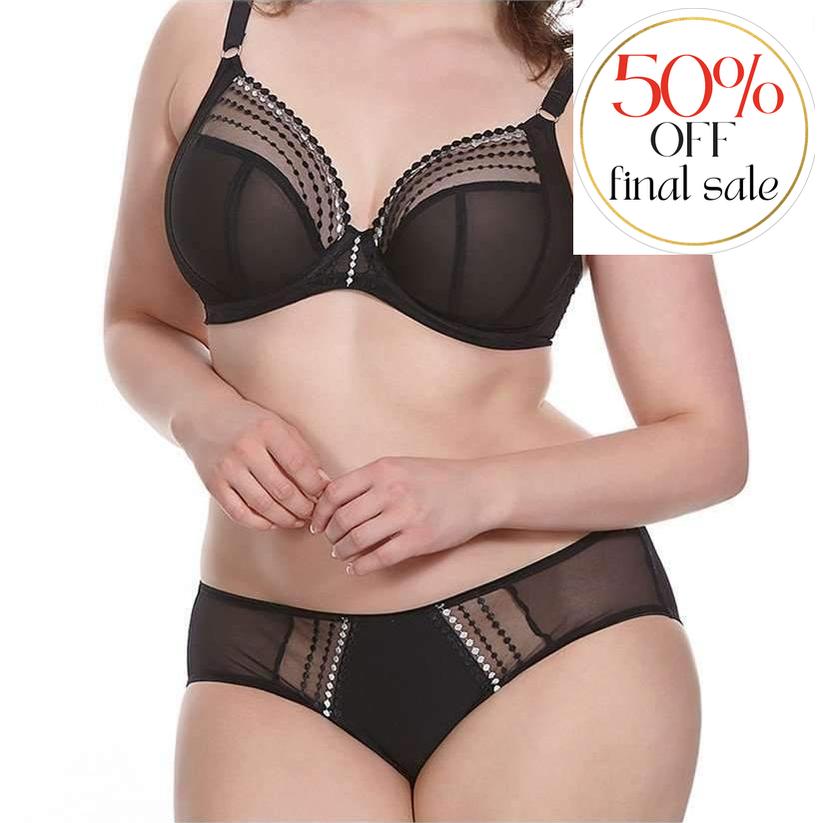 Elomi Matilda Brief EL8905-Panties-Elomi-Black-Medium-Anna Bella Fine Lingerie, Reveal Your Most Gorgeous Self!