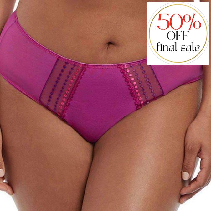 Elomi Matilda Brief EL8905-Panties-Elomi-Purple-Large-Anna Bella Fine Lingerie, Reveal Your Most Gorgeous Self!