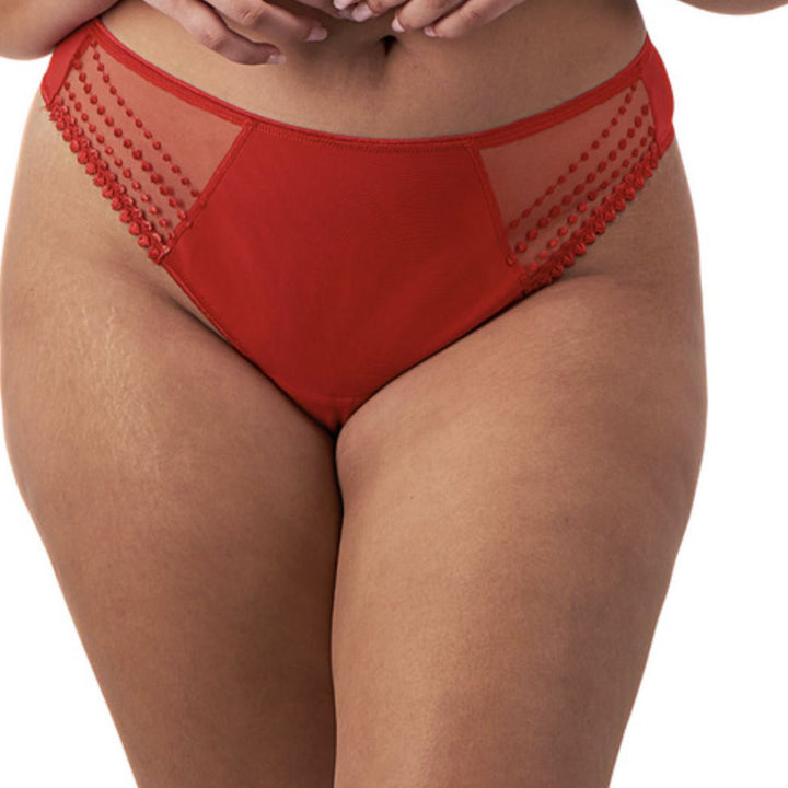Elomi Matilda Thong in Haute Red EL8907-Panties-Elomi-Haute Red-Small-Anna Bella Fine Lingerie, Reveal Your Most Gorgeous Self!