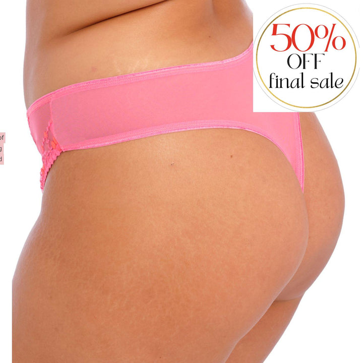 Elomi Matilda Thong in Wild Cherry EL8907-Panties-Elomi-Wild Cherry-Medium-Anna Bella Fine Lingerie, Reveal Your Most Gorgeous Self!
