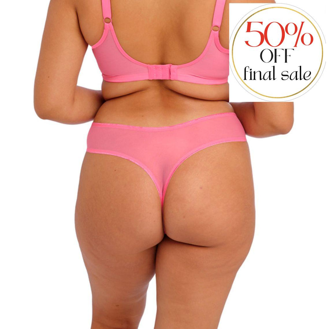 Elomi Matilda Thong in Wild Cherry EL8907-Panties-Elomi-Wild Cherry-Medium-Anna Bella Fine Lingerie, Reveal Your Most Gorgeous Self!