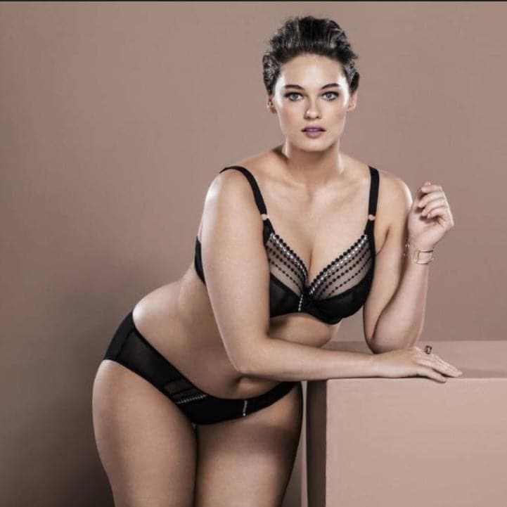 Elomi Matilda UW Plunge Bra in Black EL8900-Anna Bella Fine Lingerie-Black-38-DD