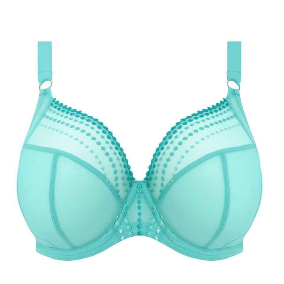 Elomi Matilda UW Plunge Bra in Jade EL8900-Bras-Elomi-Jade-40-E-Anna Bella Fine Lingerie, Reveal Your Most Gorgeous Self!