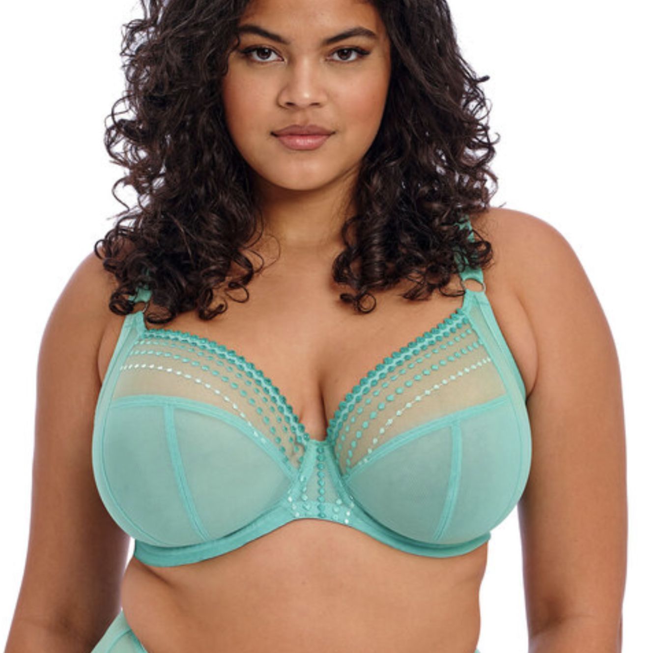 Elomi Matilda UW Plunge Bra in Jade EL8900-Anna Bella Fine Lingerie-Jade-40-E