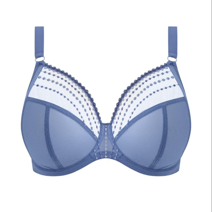 Elomi Matilda UW Plunge Bra in Lunar Blue EL8900-Bras-Elomi-Lunar Blue-42-E-Anna Bella Fine Lingerie, Reveal Your Most Gorgeous Self!