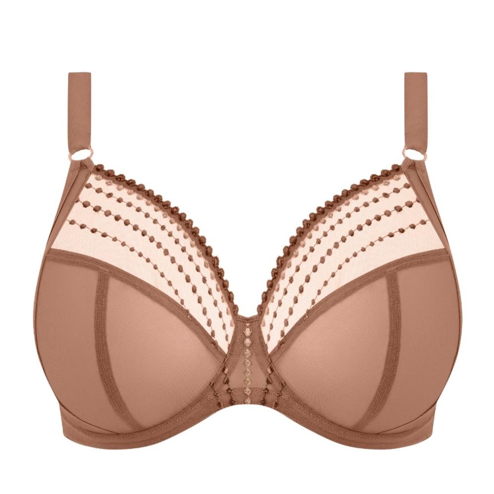 Elomi Matilda UW Plunge Bra in Praline EL8900-Bras-Elomi-Praline-34-G-Anna Bella Fine Lingerie, Reveal Your Most Gorgeous Self!