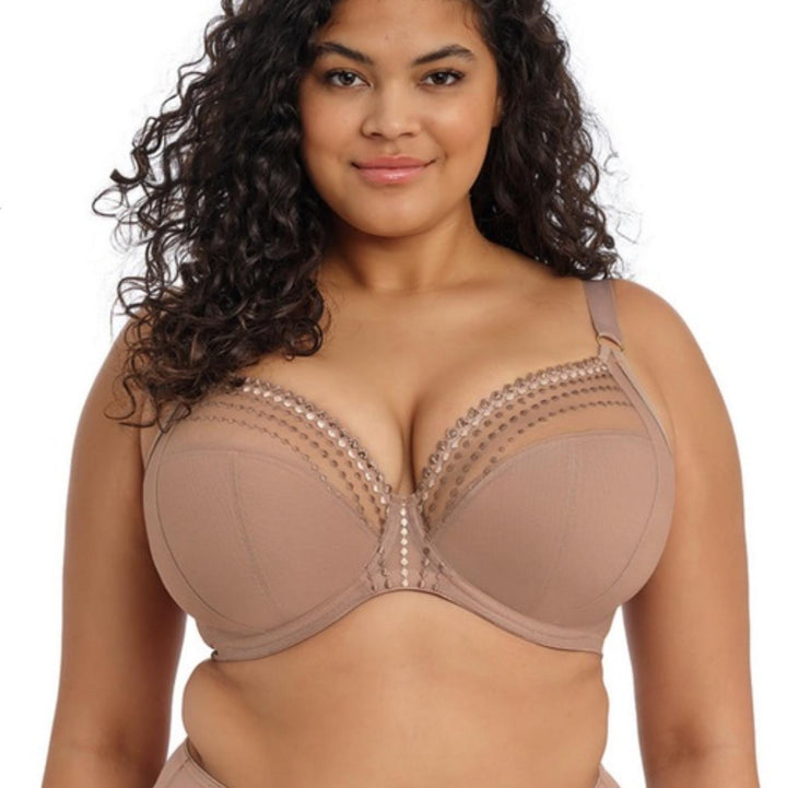 Elomi Matilda UW Plunge Bra in Praline EL8900-Bras-Elomi-Praline-34-G-Anna Bella Fine Lingerie, Reveal Your Most Gorgeous Self!
