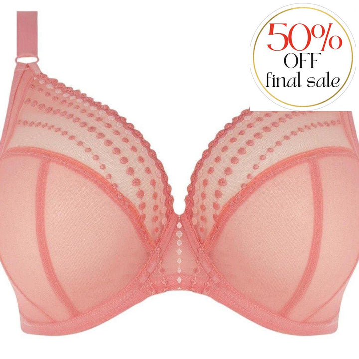 Elomi Matilda UW Plunge Bra in Rose EL8900-Bras-Elomi-Rose-36-E-Anna Bella Fine Lingerie, Reveal Your Most Gorgeous Self!