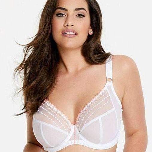 Elomi Matilda UW Plunge Bra in White EL8900-Anna Bella Fine Lingerie-White-34-G