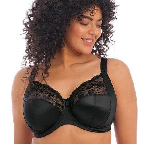 Elomi Morgan Underwire Bra in Black EL4111-Bras-Elomi-Black-40-E-Anna Bella Fine Lingerie, Reveal Your Most Gorgeous Self!