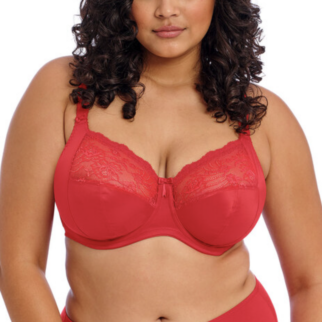 Elomi Morgan Underwire Bra in Haute Red EL4111-Bras-Elomi-Black-44-G-Anna Bella Fine Lingerie, Reveal Your Most Gorgeous Self!