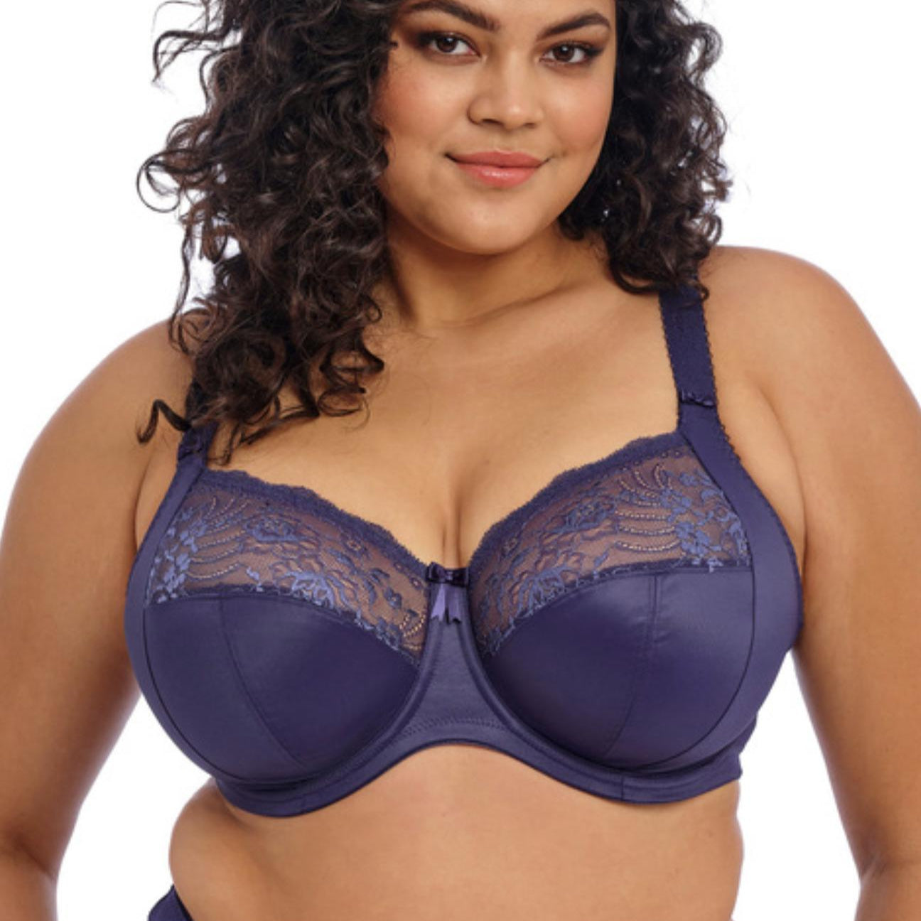 Elomi Morgan Underwire Bra in Midnight EL4111-Anna Bella Fine Lingerie-Midnight-40-G