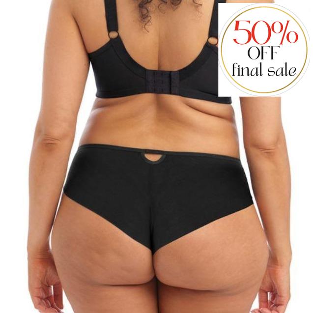 Elomi Priya Brazilian in Black EL4557-Panties-Elomi-Black-Medium-Anna Bella Fine Lingerie, Reveal Your Most Gorgeous Self!