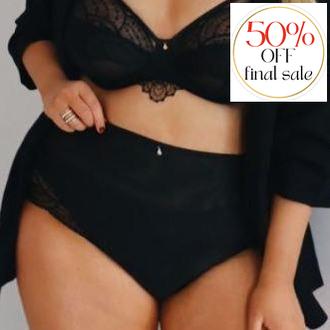 Elomi Priya Full Brief in Black EL4555-Panties-Elomi-Black-Medium-Anna Bella Fine Lingerie, Reveal Your Most Gorgeous Self!