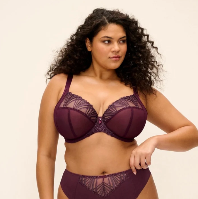 Elomi Reja UW Plunge Bra EL303102 in Fig-Bras-Elomi-Fig-34-J-Anna Bella Fine Lingerie, Reveal Your Most Gorgeous Self!