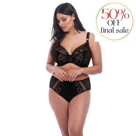Elomi Roxanne Full Brief EL4465 BLK-Panties-Elomi-Black-Medium-Anna Bella Fine Lingerie, Reveal Your Most Gorgeous Self!