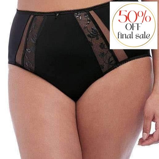 Elomi Roxanne Full Brief EL4465 BLK-Panties-Elomi-Black-Medium-Anna Bella Fine Lingerie, Reveal Your Most Gorgeous Self!