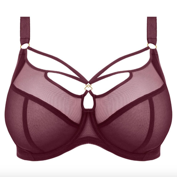Elomi Sachi Bra in Cabernet EL4350-Bras-Elomi-Cabernet-36-E-Anna Bella Fine Lingerie, Reveal Your Most Gorgeous Self!